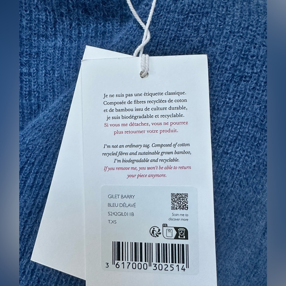 Sezane Women's Blue Cardigan - Picture 6 of 9